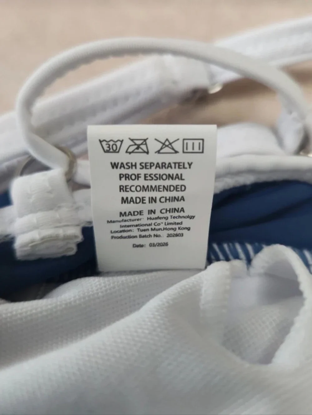 Girls’s Blue & White Tankini Swim Set 11/12 Y